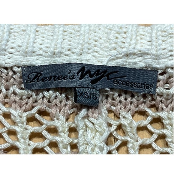 Renee's NYC brown/cream open front knit cardigan sweater. Women's XS/S - Picture 8 of 8